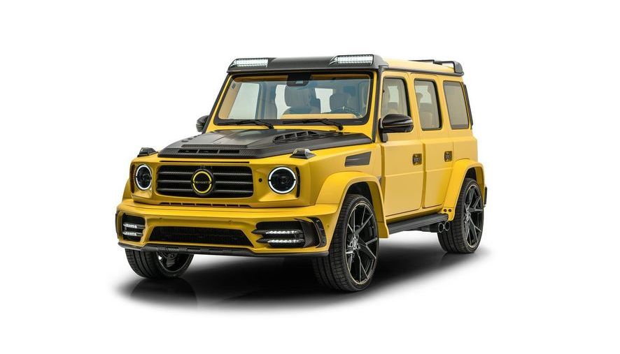 2021 Mansory Gronos Mercedes G-Wagen in bright yellow inside and out