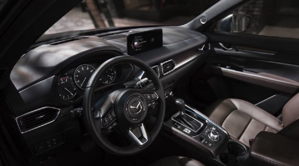 The interior of a 2021 Mazda CX-5.