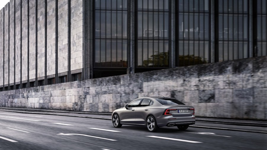 2021 Volvo S60 Inscription, in Pebble Grey metallic, one of the best new cars under $50,000