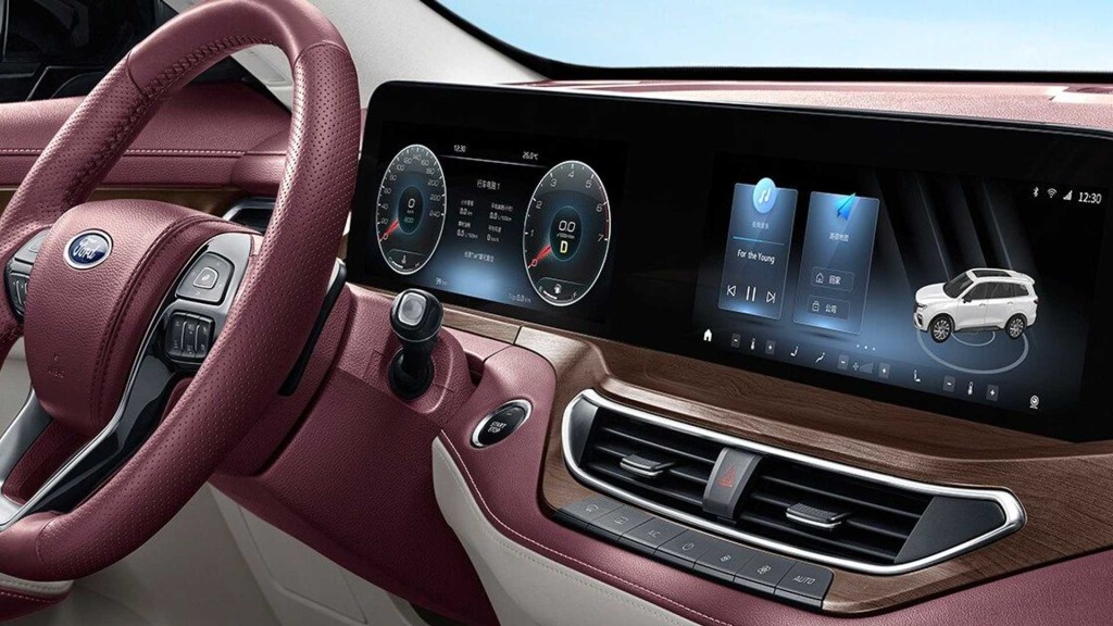 2022 Ford Equator interior with pops of rose color 