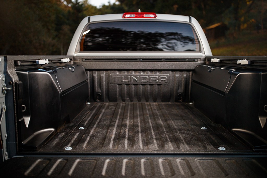The bed of the Toyota Tundra 
