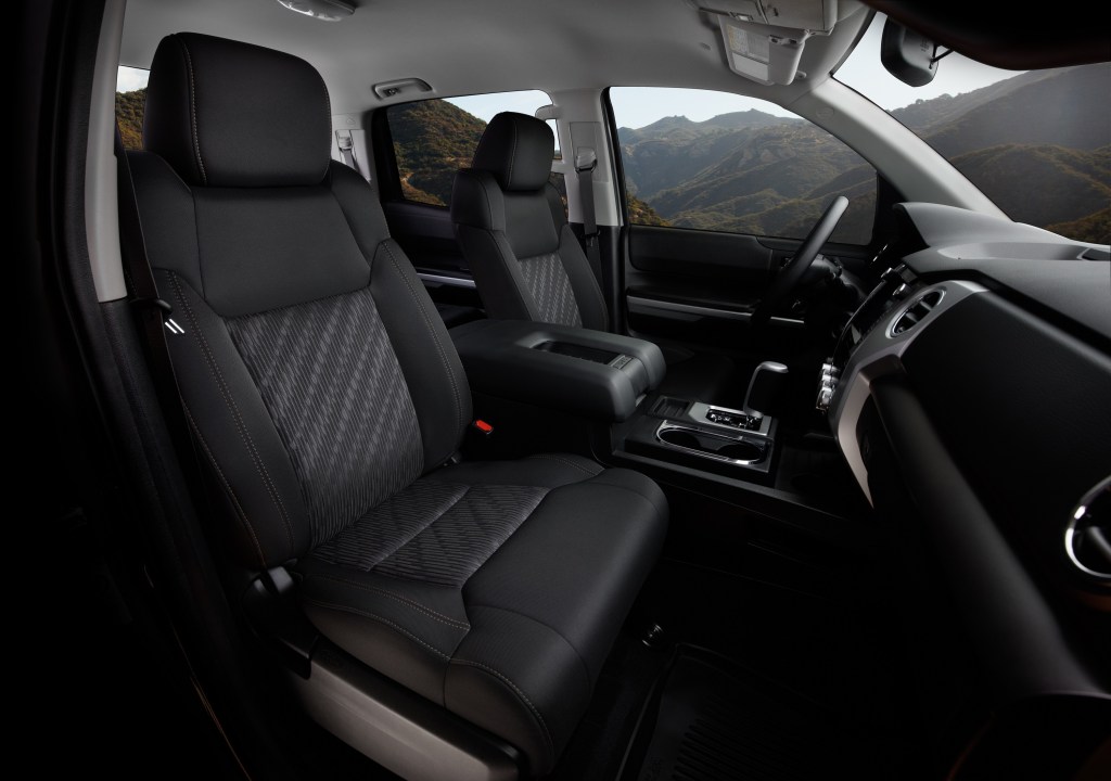 The interior of the Toyota Tundra