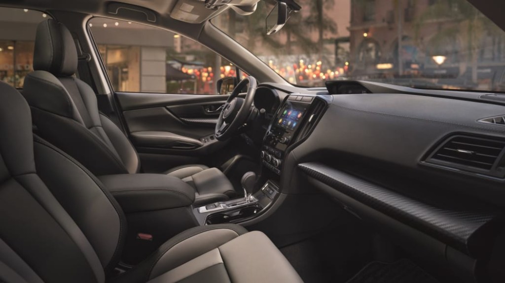 The 2022 Subaru Ascent Onyx Edition Interior from the passenger side