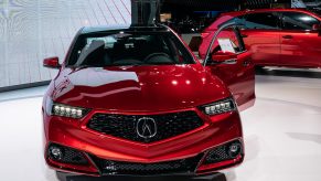 A Honda Motor Co. Acura TLX special edition sedan is displayed during the 2019 New York International Auto Show (NYIAS)