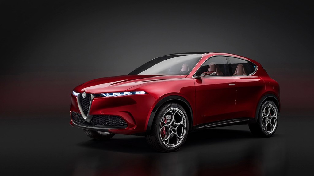 Alfa Romeo Tonale crossover in red
