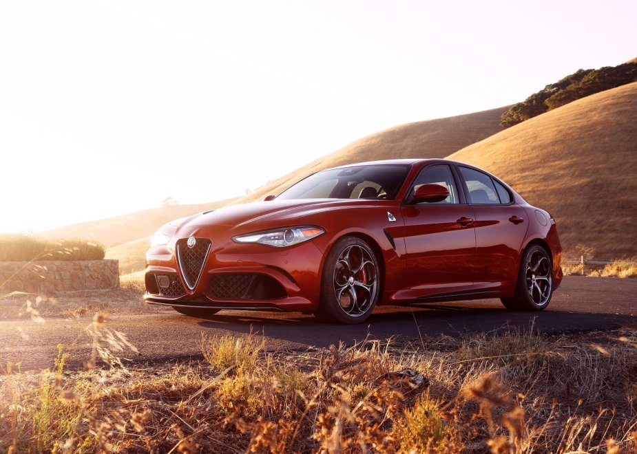 An image of an Alfa Romeo Giulia parked outdoors.