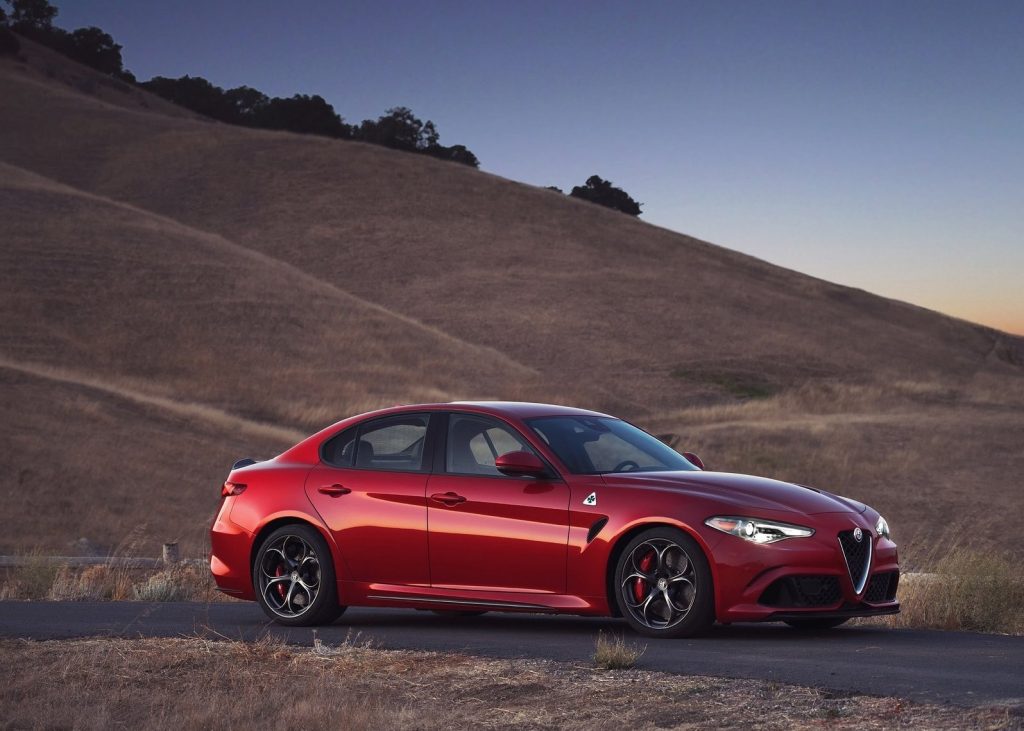 An image of an Alfa Romeo Giulia parked outdoors.