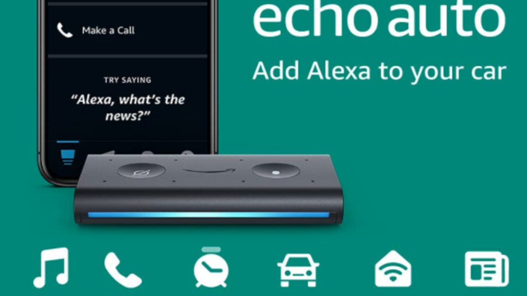 The Amazon Echo Auto. 