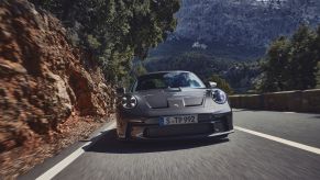 The grey Porsche 911 GT3 Touring