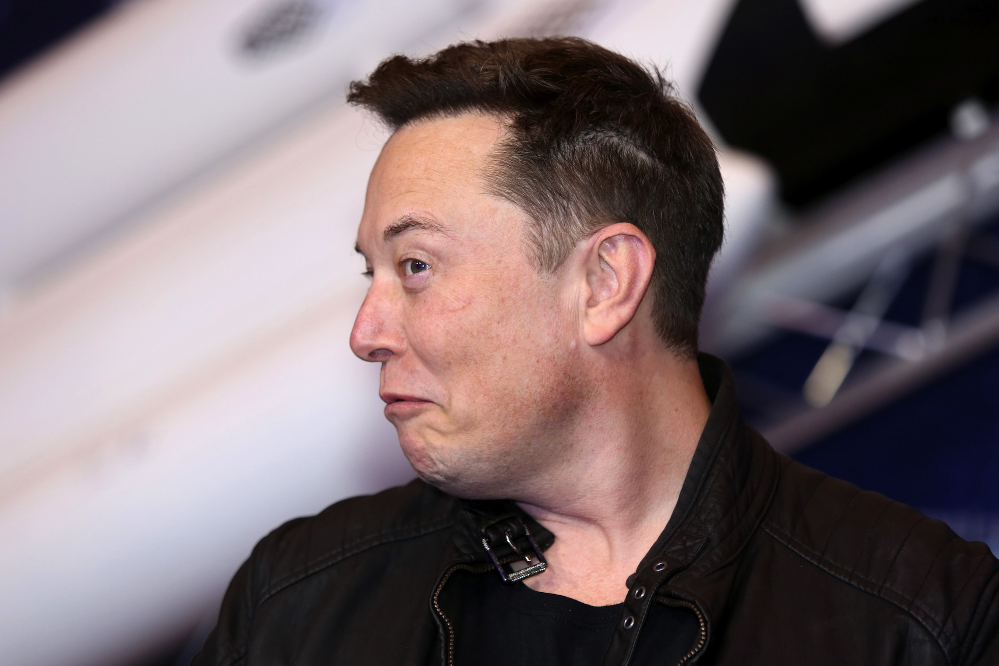 Tesla CEO Elon Musk arrives at the Axel Springer Award ceremony in Berlin, Germany, on Tuesday, December 1, 2020