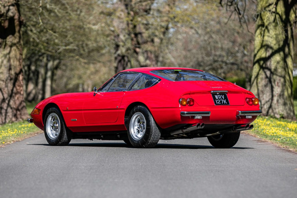 profile shot of a 1972 Ferrari 365 GTB/4