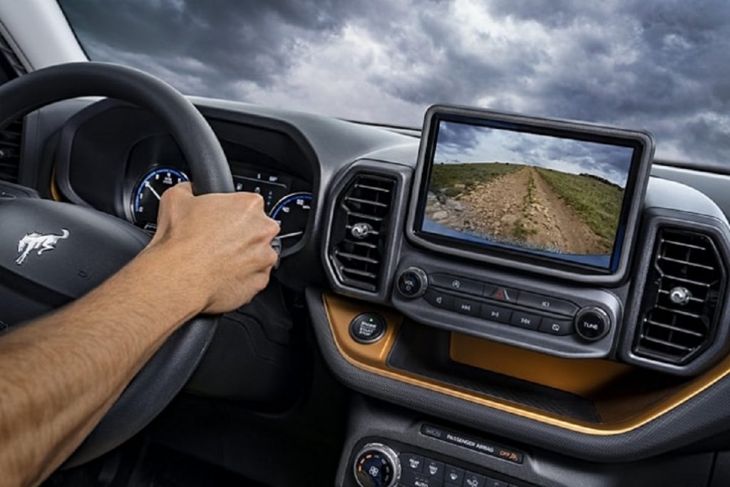 The interior of a 2021 Ford Bronco Sport