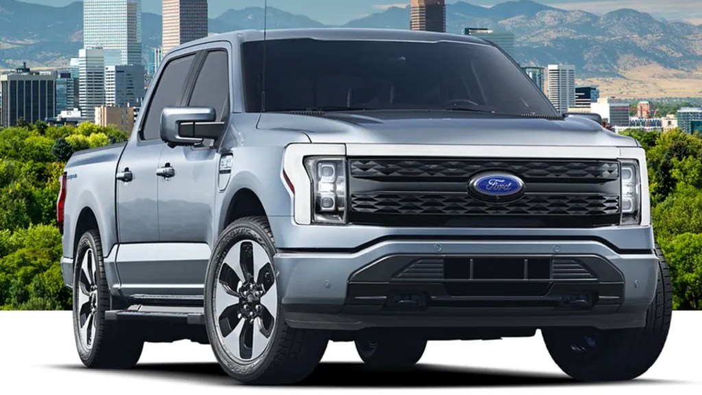 The Ford F-150 Lightning.
