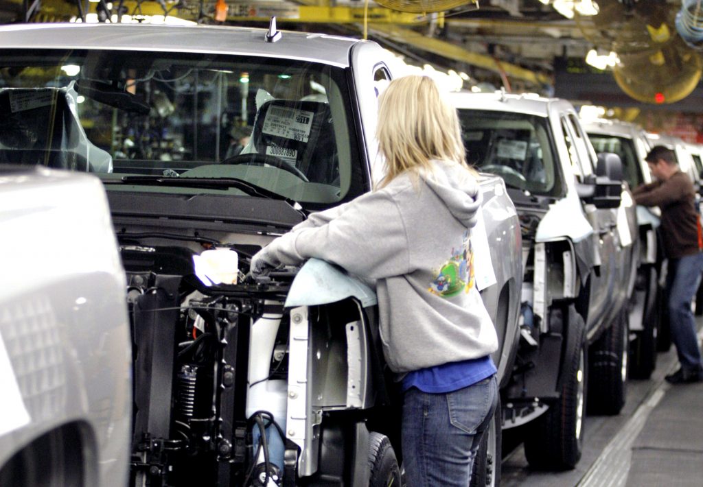 GM Flint truck assembly