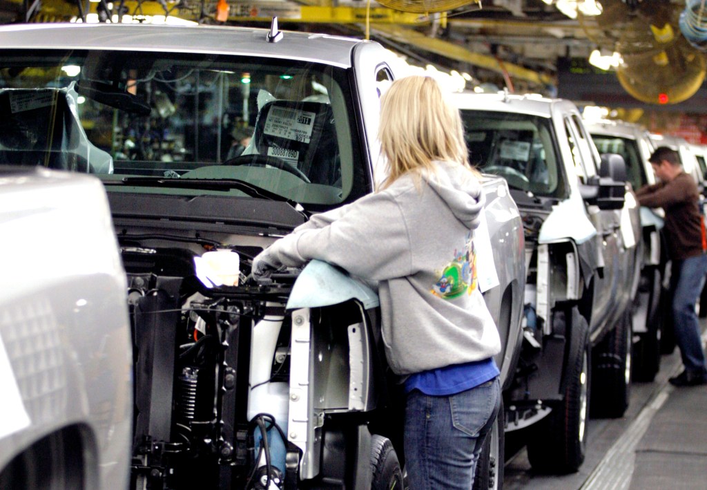 GM Flint truck assembly