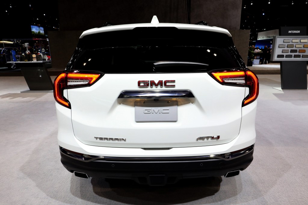 The rear of the GMC Terrain SUV