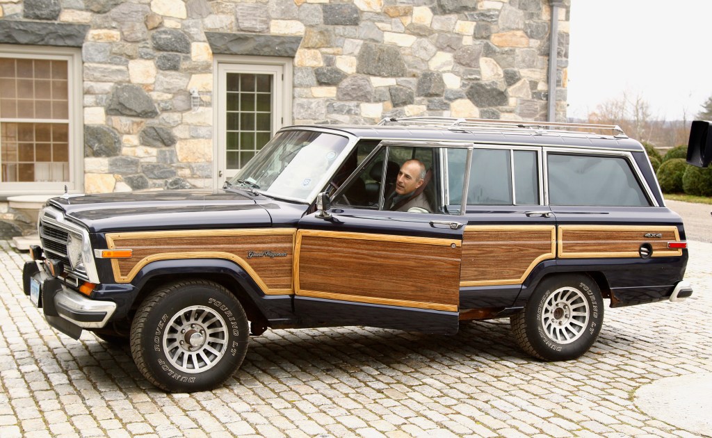 A classic, wood-paneled Jeep Grand Wagoneer
