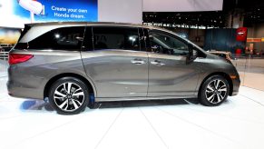 Gray 2017 Honda Odyssey is on display at the 109th Annual Chicago Auto Show at McCormick Place