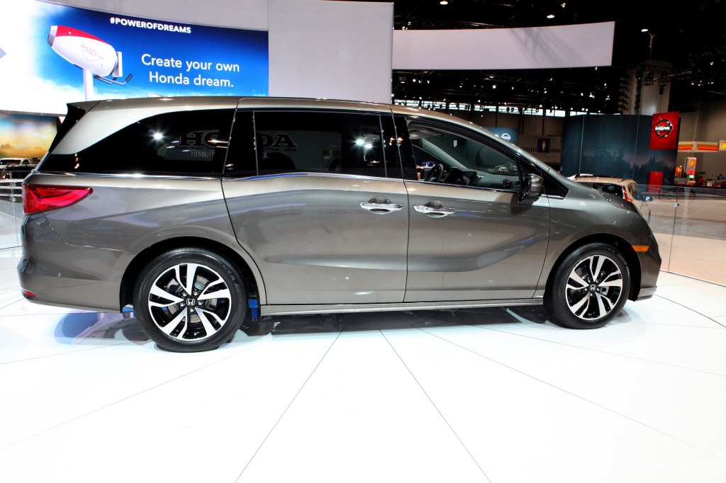 Gray 2017 Honda Odyssey is on display at the 109th Annual Chicago Auto Show at McCormick Place