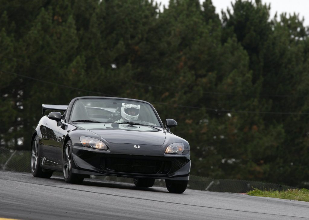 2008 Honda S2000 CR on a racetrack
