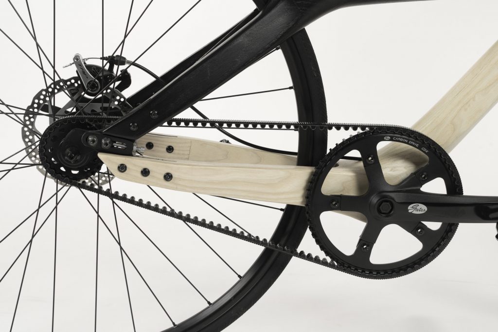 Iowa State Univ. wooden bicycle project belt drive 