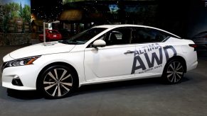 2020 Nissan Altima All Wheel Drive is on display at the 112th Annual Chicago Auto Show