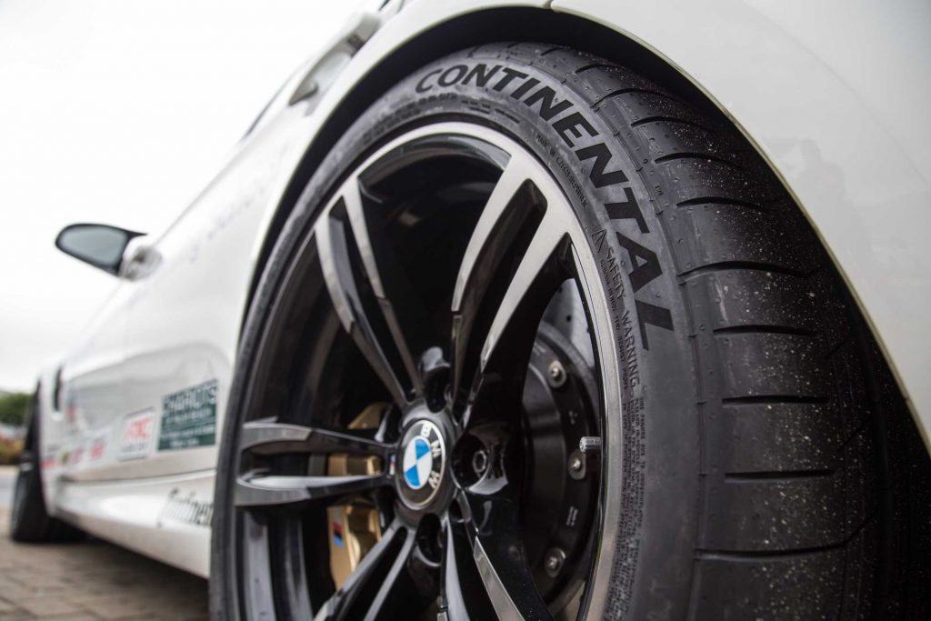 A Continental tire on a BMW