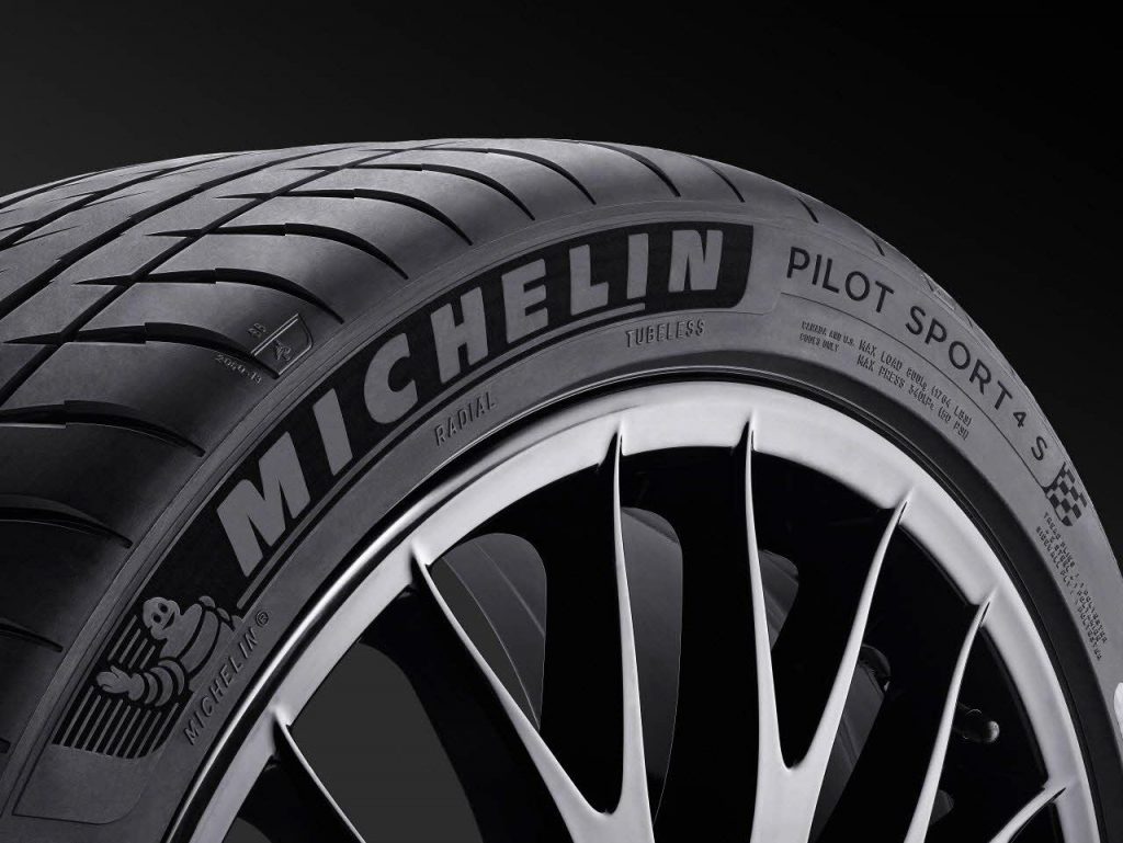 A close up of Michelin's Pilot Sport 4S