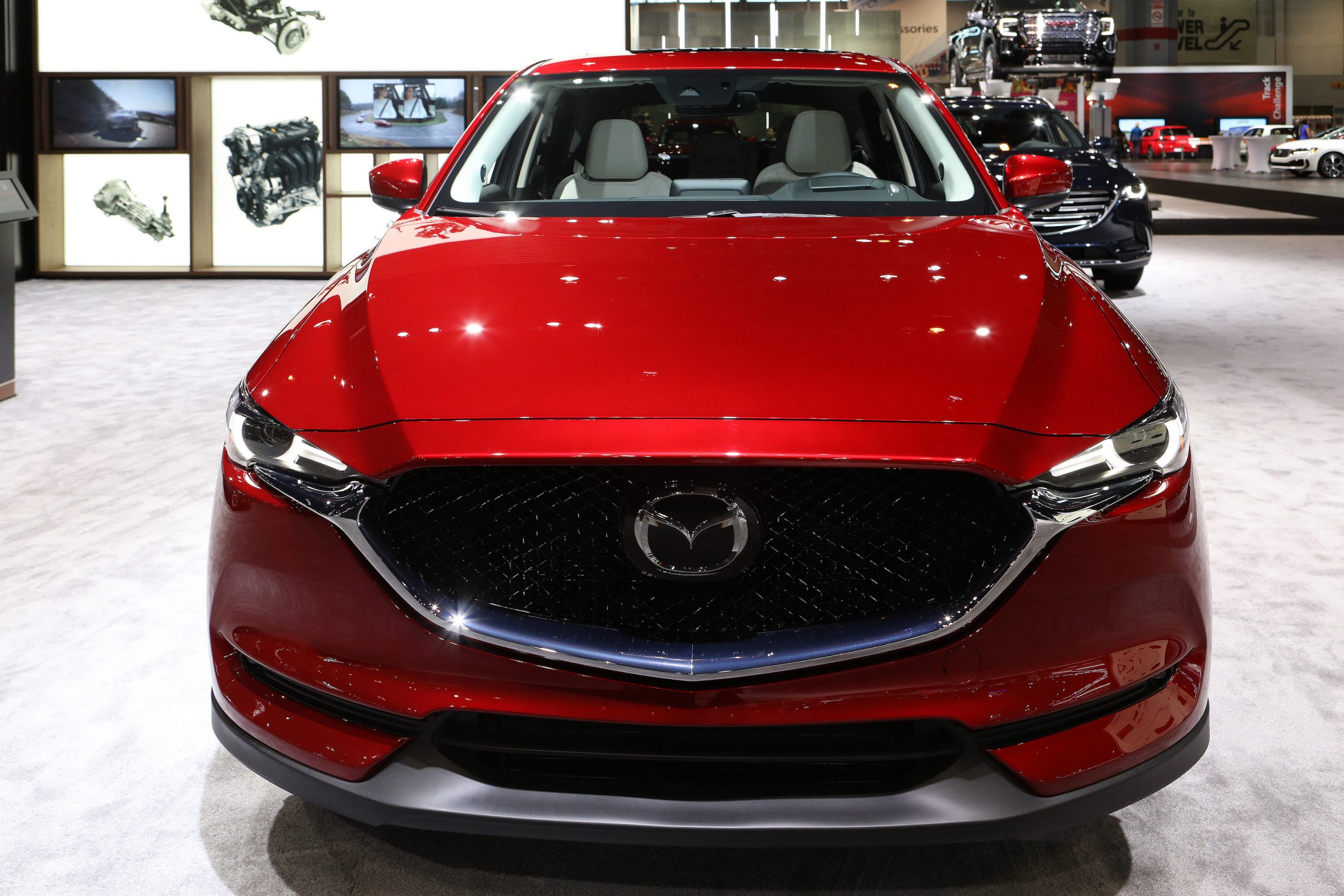 Red 2019 Mazda CX-5 is on display at the 111th Annual Chicago Auto Show