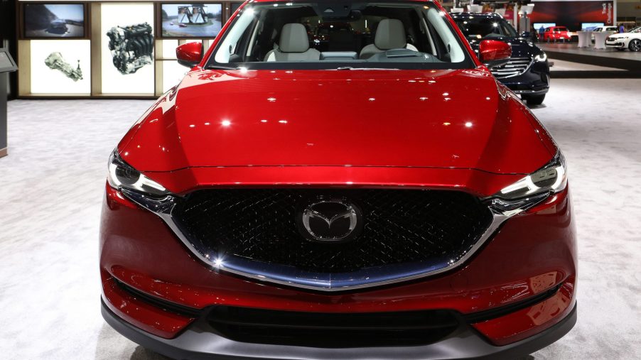 Red 2019 Mazda CX-5 is on display at the 111th Annual Chicago Auto Show