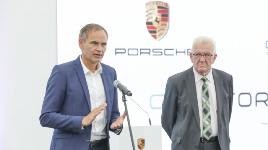 Oliver Blume speaks about Porsche's new EV battery company.
