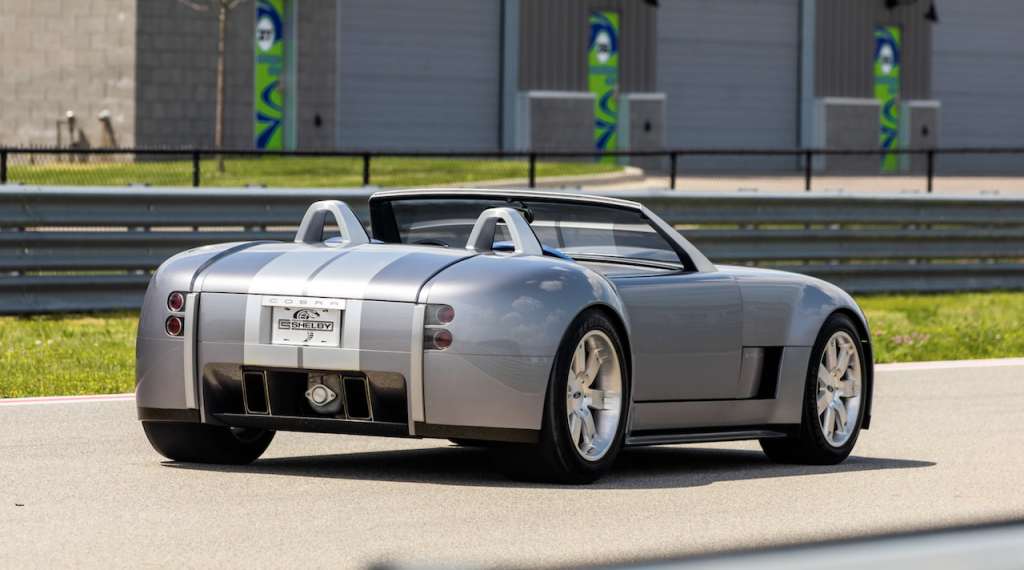 An image of a Ford Shelby Cobra Concept outdoors.