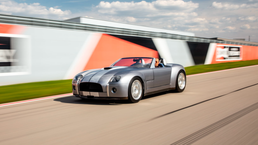 An image of a Ford Shelby Cobra Concept outdoors.