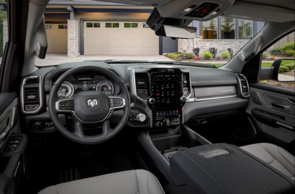 The 2022 Ram 1500 Limited 10th Anniversary Edition interior 