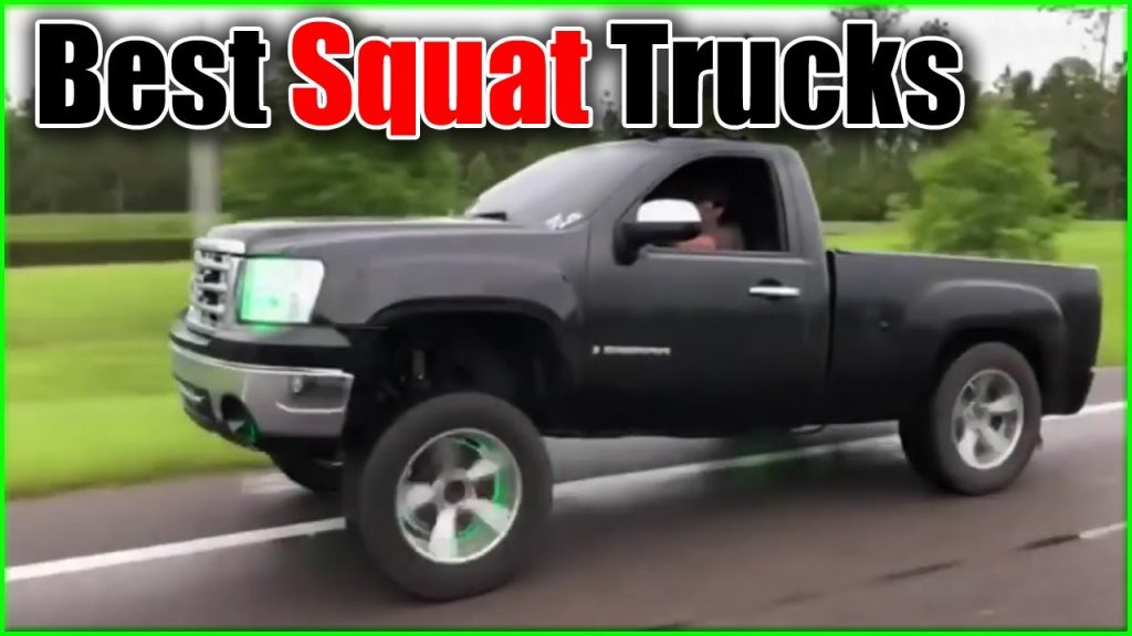 black Silverado squat truck