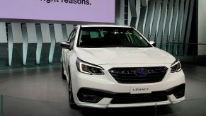 2020 Subaru Legacy is on display at the 111th Annual Chicago Auto Show at McCormick Place