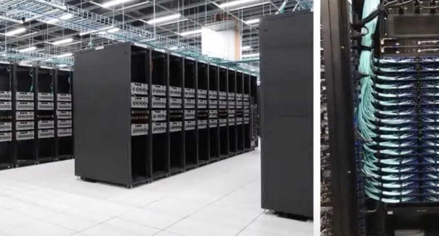 Tesla's new supercomputer takes up a huge amount of space.