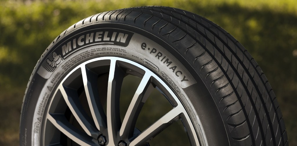 The Michelin e.Primacy carbon-neutral tire