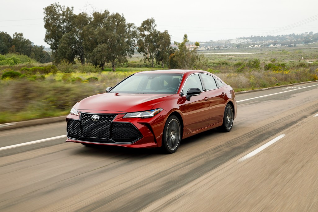 A red Toyota Avalon, the best new car under $50,000