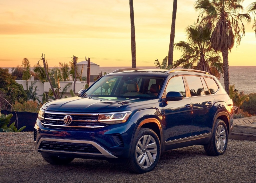 An image of a Volkswagen Atlas, one of the most discounted new SUVs according to Consumer Reports.