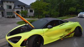 This wrecked McLaren 720 belongs to Thomas Davis but was stolen and then crashed