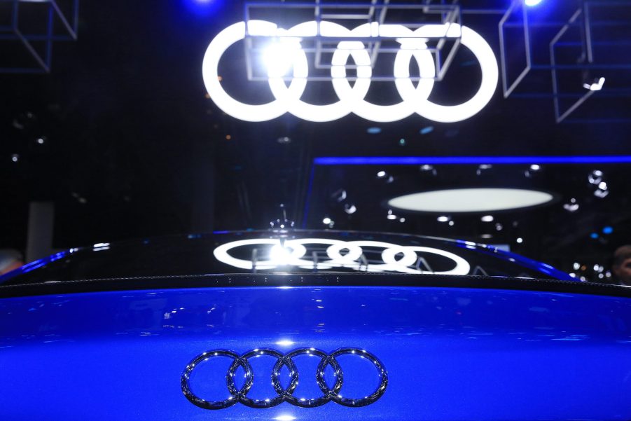 Audi emblem on a potential rental car