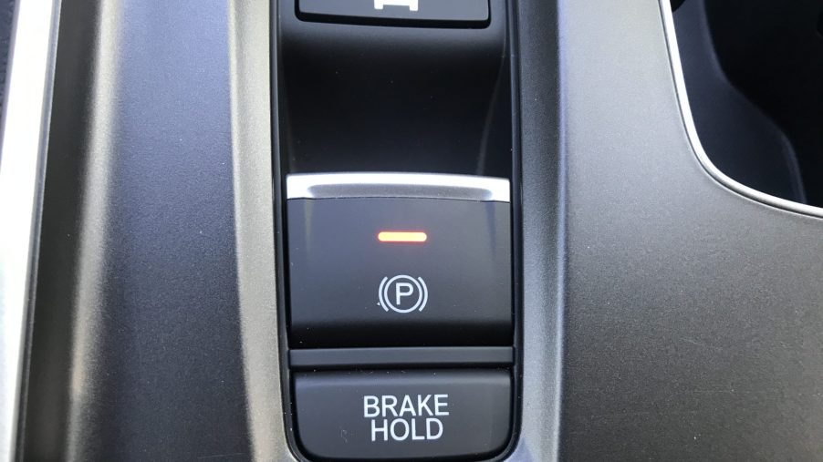 the brake hold button in a 2021 accord