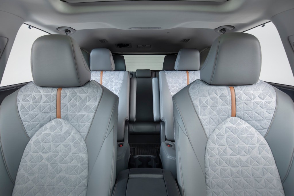 Interiro of the 2022 Toyota highlander Bronze Edition
