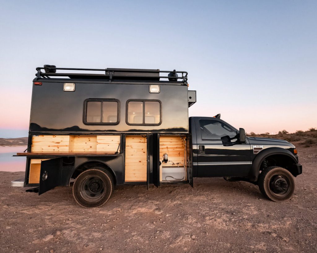 Hotshot Adventure Truck profile shot in the desert