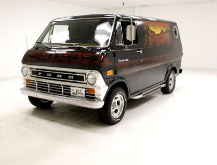 1974 Stabbin’ Cabin Ford Van Has Only 873 Miles and is For Sale