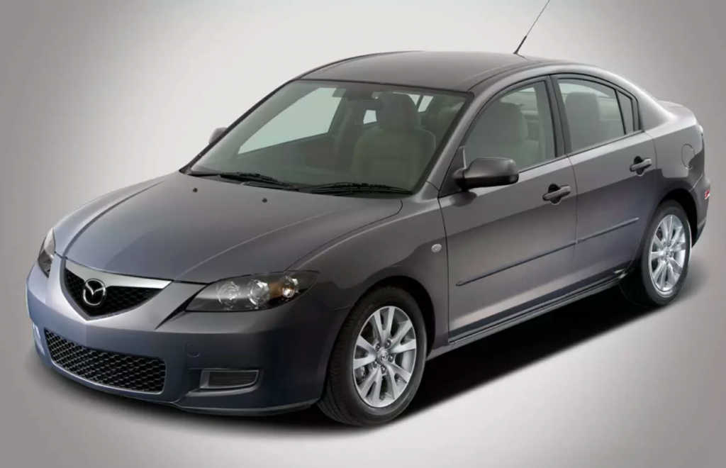 2007 Mazda3s sedan in charcoal gray