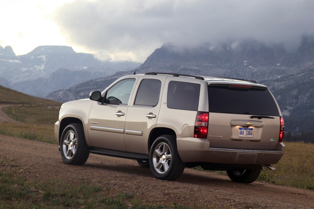 A 2011 Chevrolet Tahoe driving, the 2011 Chevrolet Tahoe is an affordable used SUV