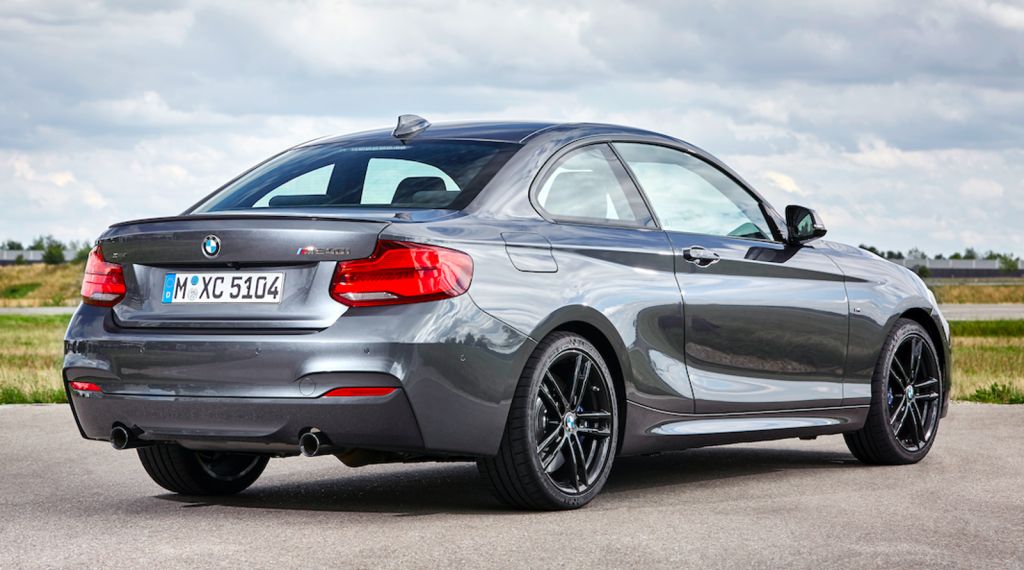 2021 BMW 2 Series rear for comparison