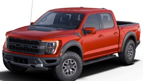 The 2021 Ford F-150 Raptor in a new shade of Code Orange